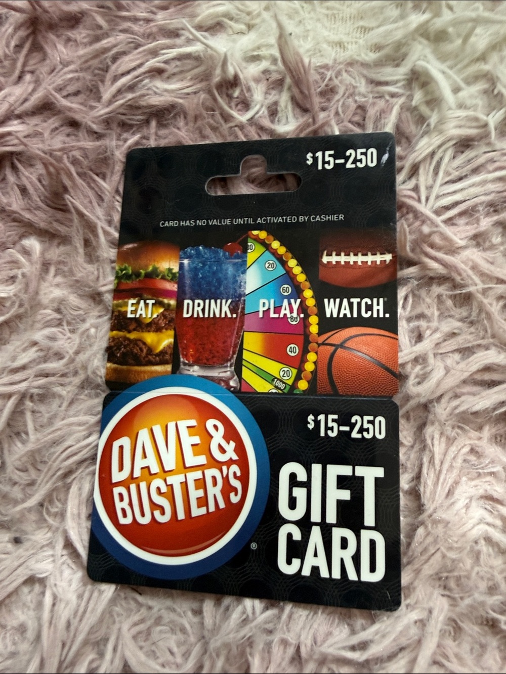 Black and Orange Gift Card 30$ card